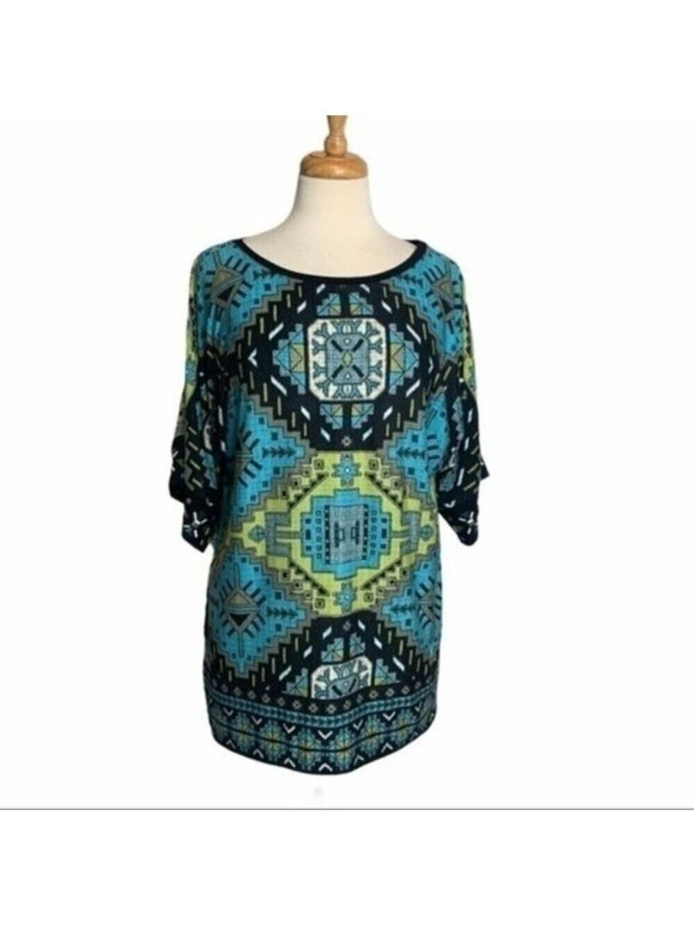 Ruby Rd Embellished Kimono Sleeve Top Small